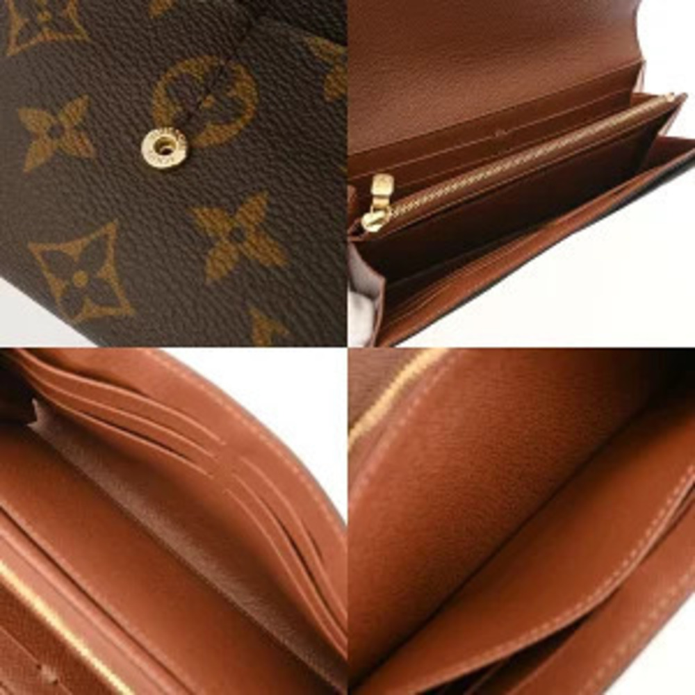 Louis Vuitton Long Brown Wallet Monogram Canvas Portefeuille Sarah - Picture 7 of 7